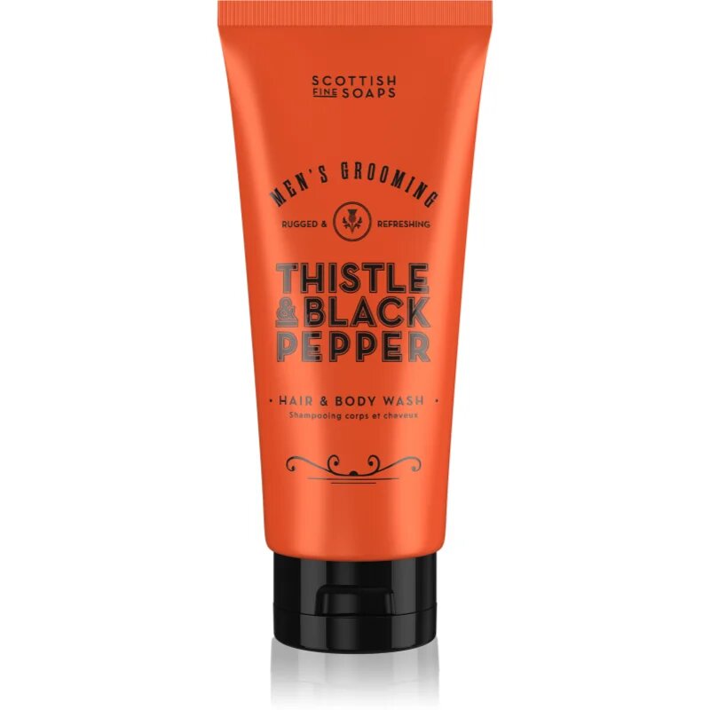 Scottish Fine Soaps Thistle & Black Pepper gel de duș pentru barbati 200 ml