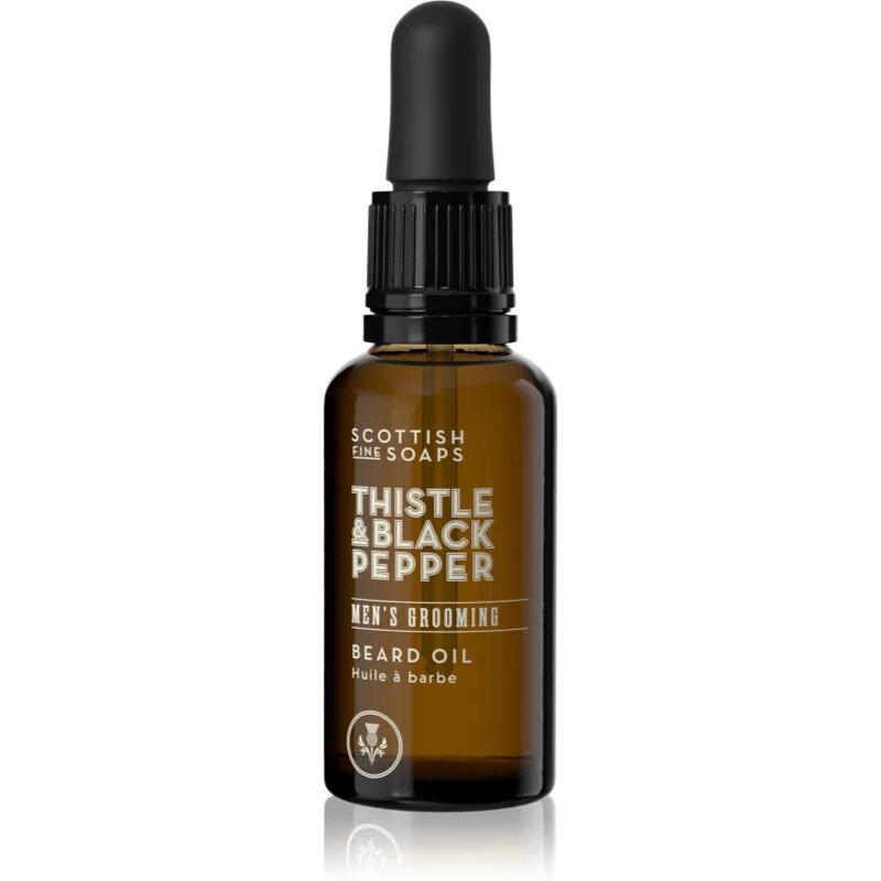 Scottish Fine Soaps Thistle & Black Pepper ulei pentru barba 30 ml
