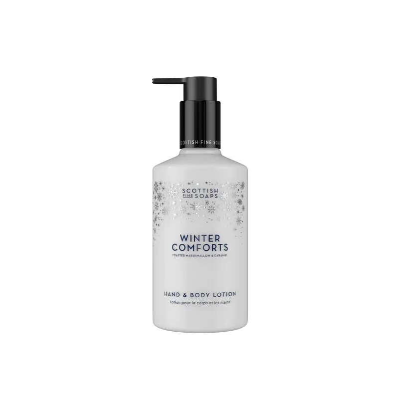 Scottish Fine Soaps Winter Comforts lapte hidratant pentru maini si corp parfum Toasted Marshmallow & Caramel 300 ml