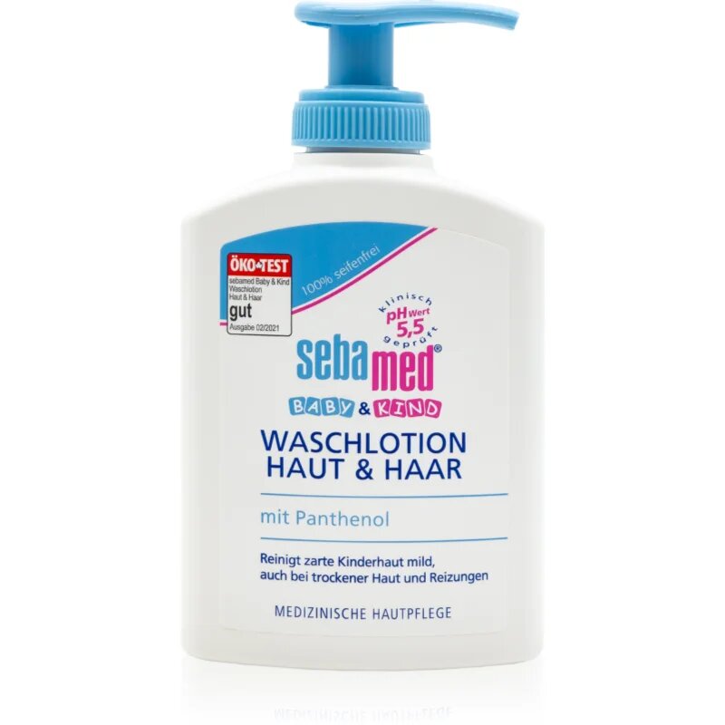 Sebamed Baby emulsie pentru spalare pentru corp si par cu pompă 200 ml