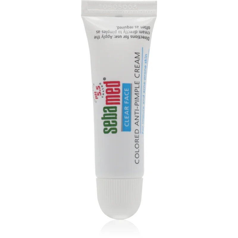 Sebamed Clear Face Colored Anti-Pimple Cream crema tonifianta impotriva acneei 10 ml