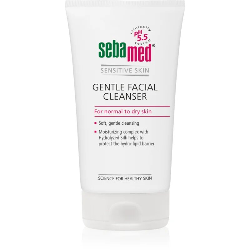 Sebamed Sensitive Skin Lotiune pentru spalare cu efect catifelant faciale 150 ml