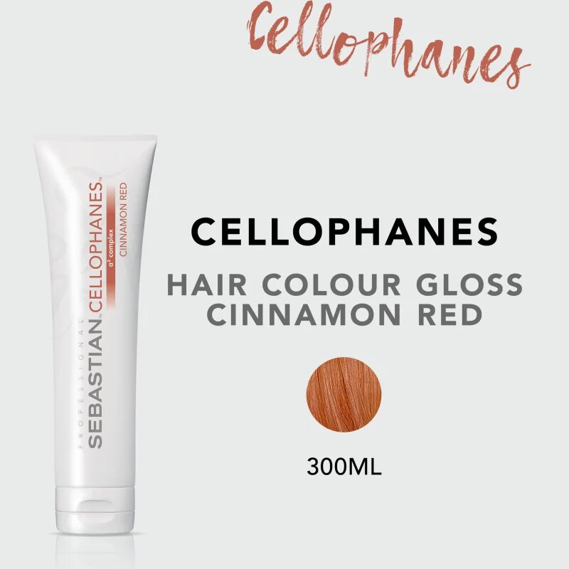 Sebastian Professional Cellophanes mască pentru redarea luciului părului vopsit culoare Cinnamod Red 300 ml