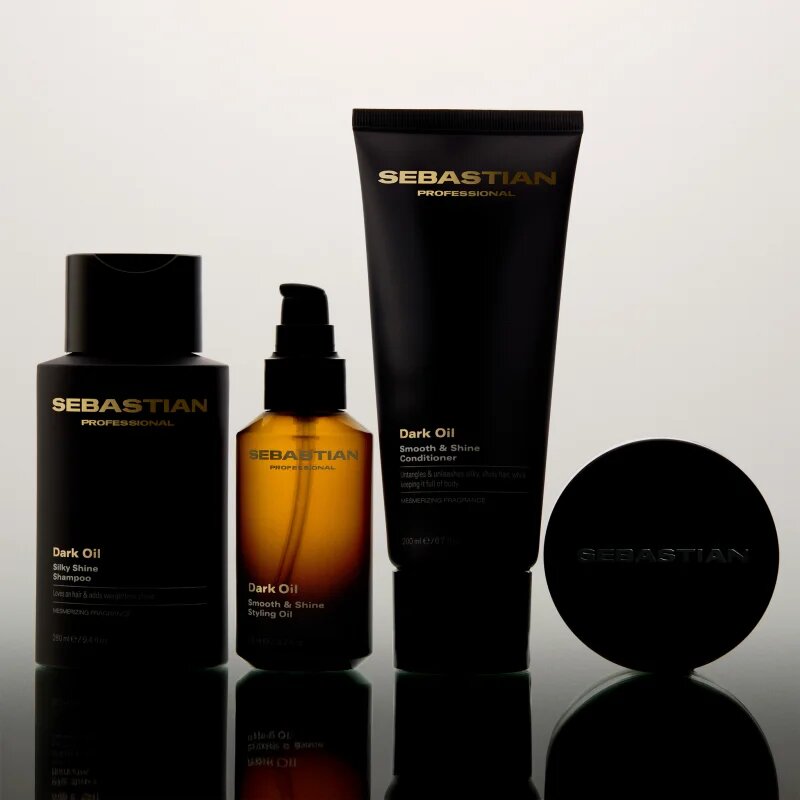 Sebastian Professional Dark Oil sampon hidratant pentru un par stralucitor si catifelat 50 ml