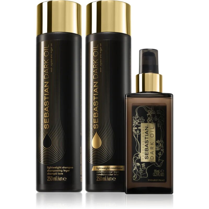 Sebastian Professional Dark Oil Set ambalaj economic pentru hidratare si stralucire