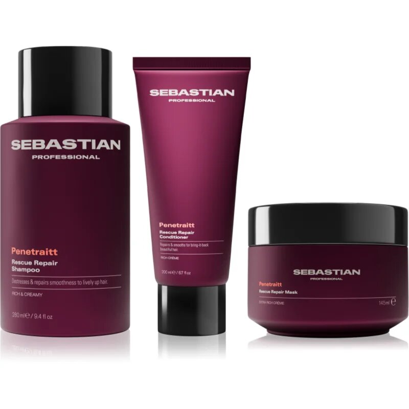 Sebastian Professional Penetraitt Bundle set pentru par degradat sau tratat chimic