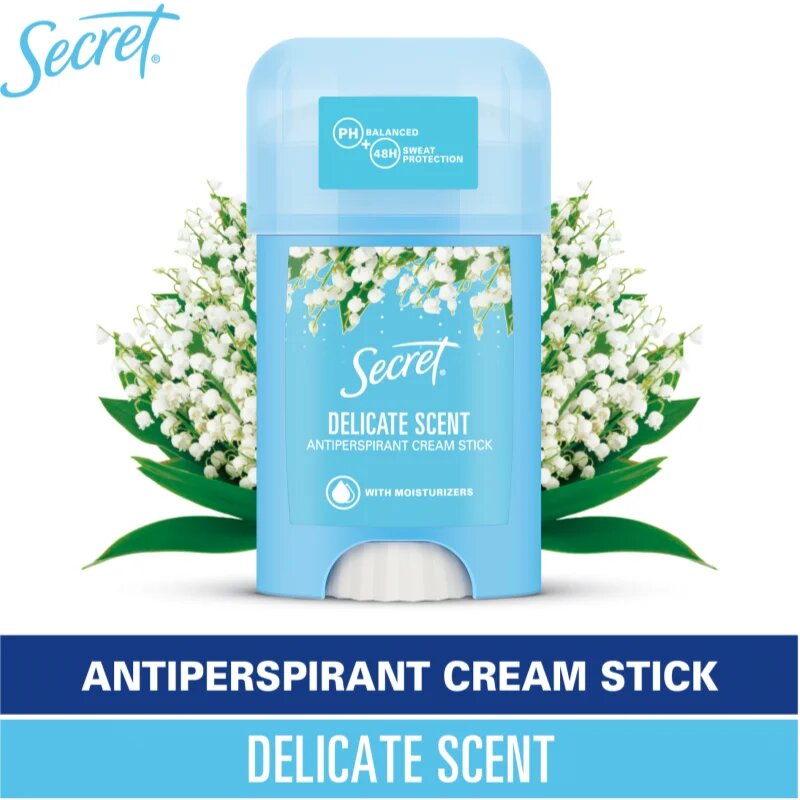 Secret Delicate Antiperspirant Cream Stick anti-perspirant crema pentru femei 40 ml
