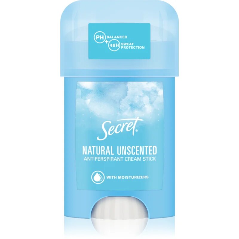 Secret Natural Unscented Antiperspirant Cream Stick anti-perspirant crema pentru femei 40 ml