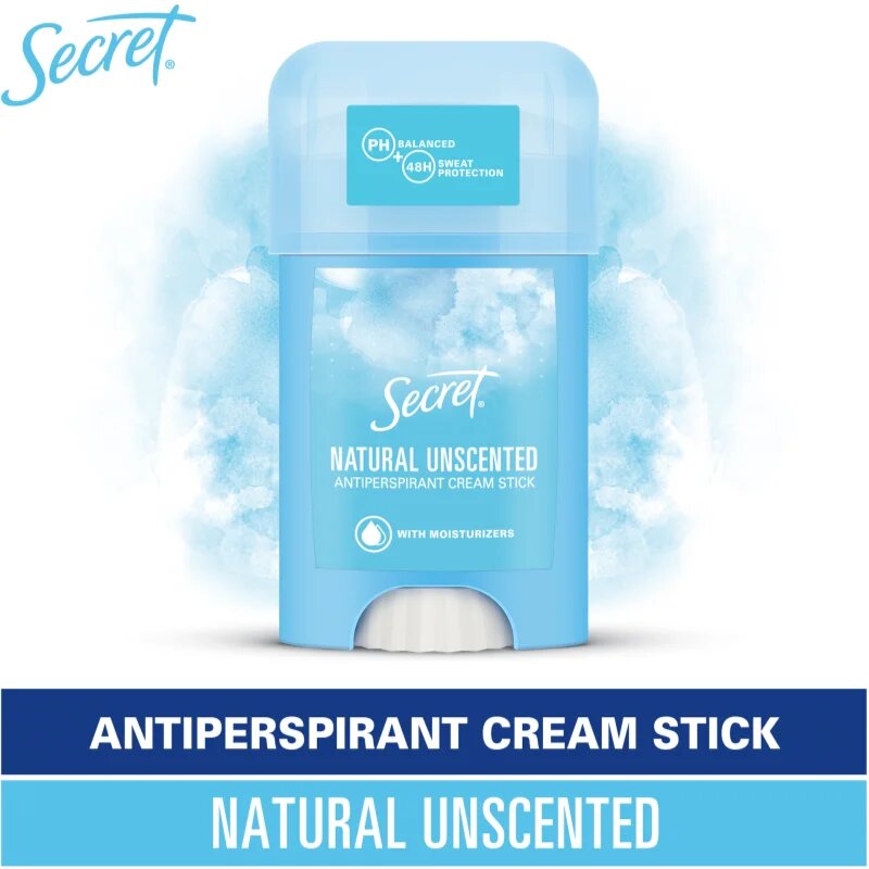 Secret Natural Unscented Antiperspirant Cream Stick anti-perspirant crema pentru femei 40 ml