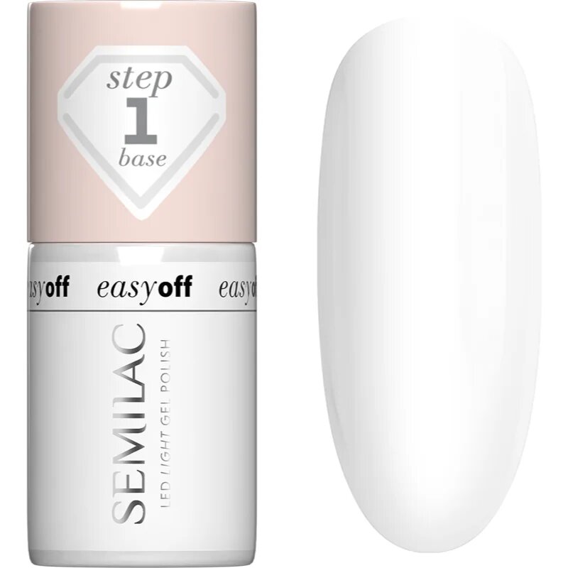 Semilac Easy Off Step 1 baza gel pentru unghii 7 ml