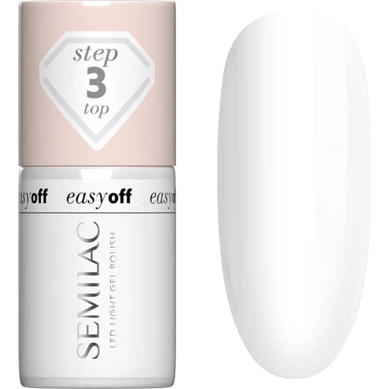 Semilac Easy Off Step 3 lac gel de unghii pentru acoperirea superioară 7 ml
