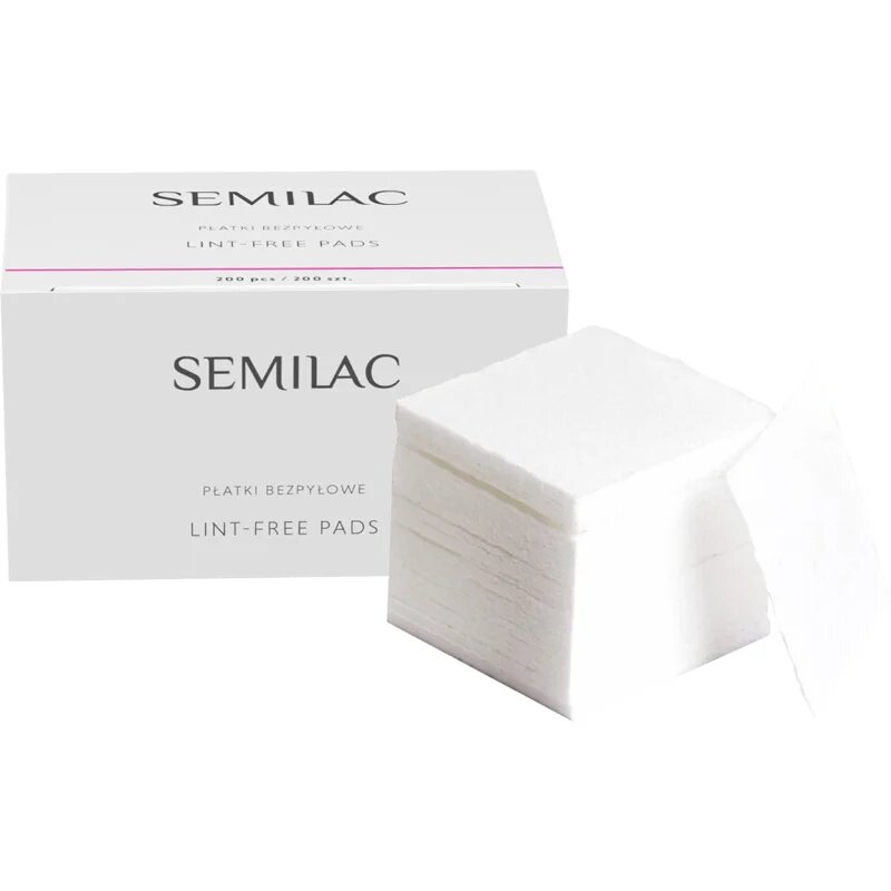 Semilac Lint-Free Pads dischete demachiante pentru unghii 200 buc