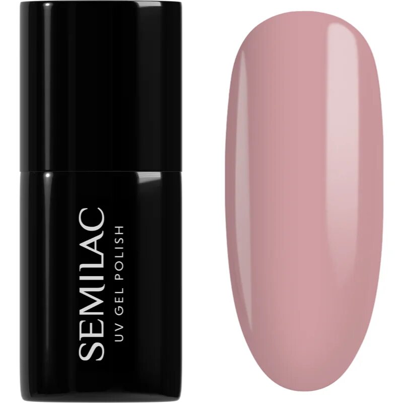 Semilac UV Hybrid Naked Nails lac de unghii sub forma de gel culoare 586 Dirty Rose Nude 7 ml