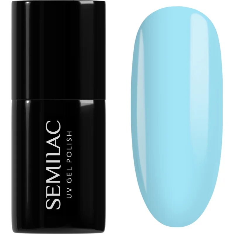 Semilac UV Hybrid One Touch Pastels lac de unghii sub forma de gel culoare 974 Bubbly Blue 7 ml