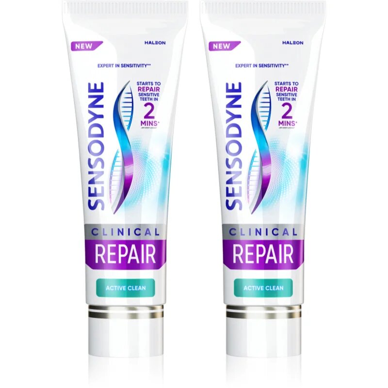 Sensodyne Clinical Repair Active Clean pastă de dinți 2x75 ml