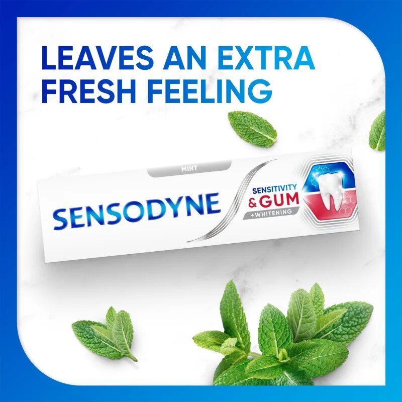Sensodyne Sensitivity & Gum Whitening pasta de dinti pentru albire pentru a proteja dintii si gingiile 75 ml