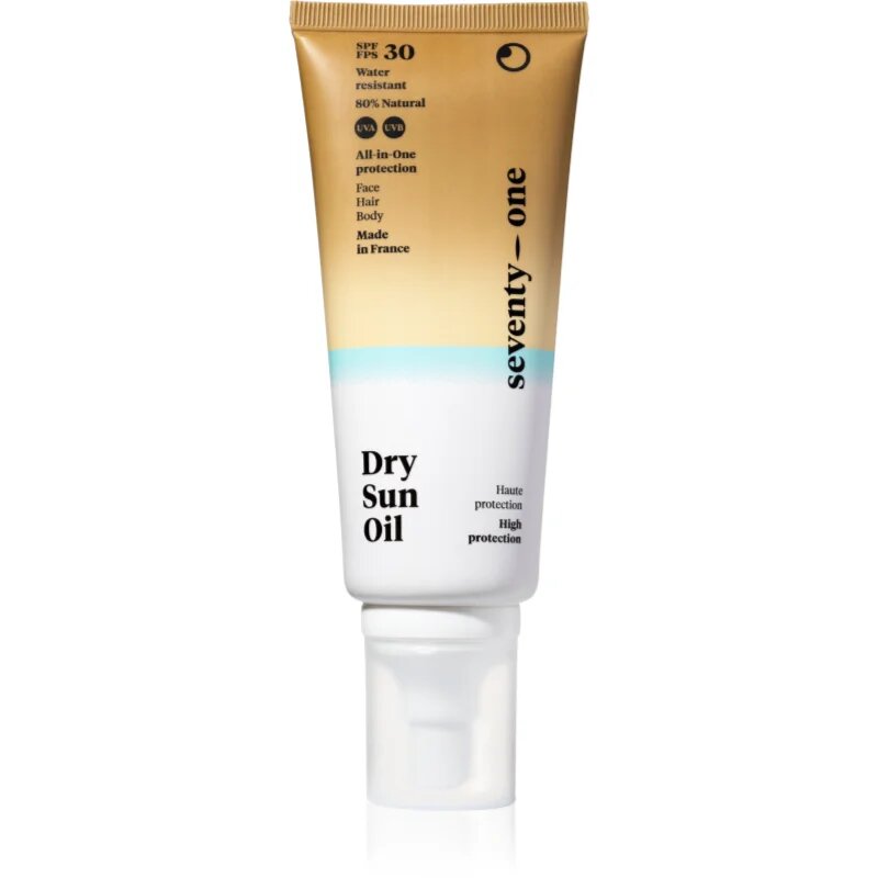 SeventyOne Dry Sun Oil SPF30 ulei uscat cu protecție solară pentru față corp și păr SPF 30 100 ml