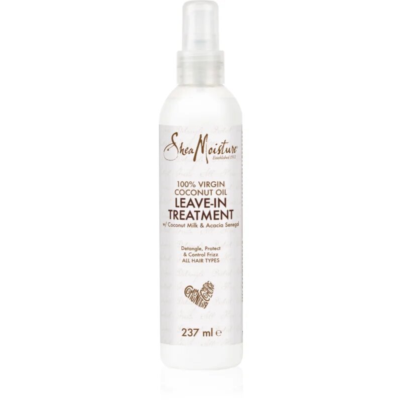 Shea Moisture 100% Virgin Coconut Oil tratament de hidratare fara clatire Spray 237 ml