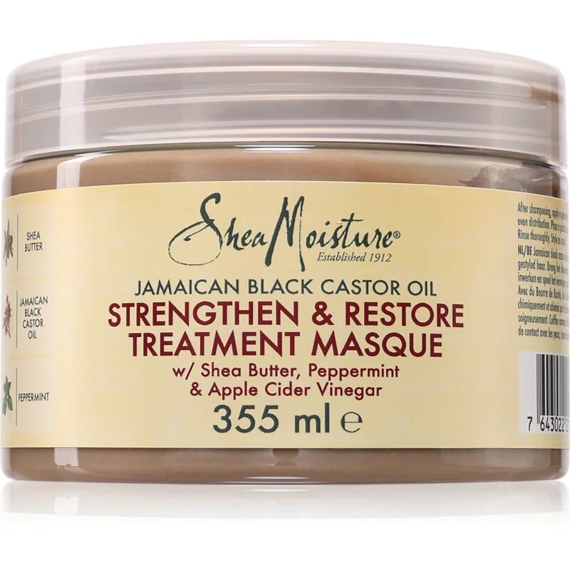 Shea Moisture Jamaican Black Castor Oil Strengthen & Restore mască fortifiantă pentru păr 355 ml