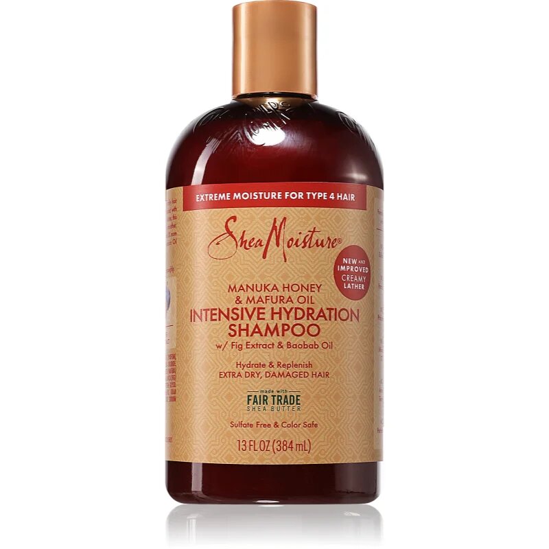 Shea Moisture Manuka Honey & Mafura Oil șampon intens hidratant pentru păr uscat și deteriorat 384 ml