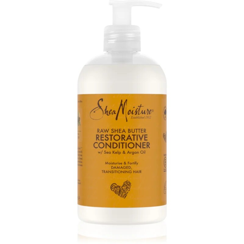 Shea Moisture Raw Shea Butter balsam pentru regenerare pentru par deteriorat 384 ml