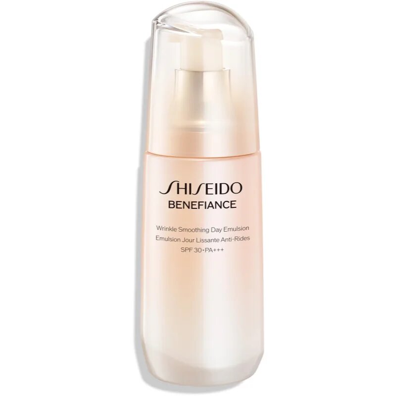 Shiseido Benefiance Wrinkle Smoothing Day Emulsion Emulsie protectoare anti-îmbătrânire SPF 30 75 ml
