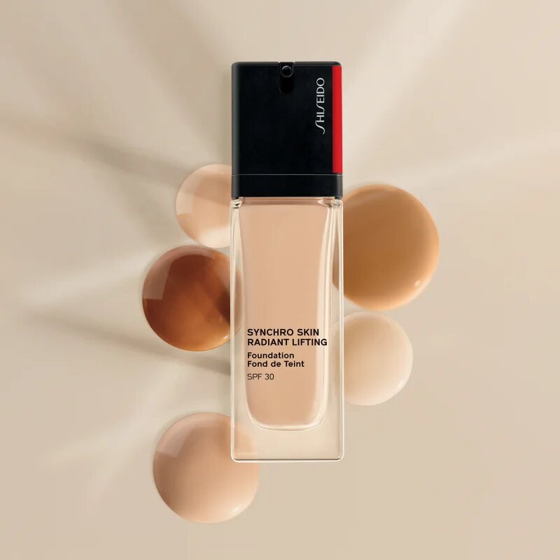 Shiseido Synchro Skin Radiant Lifting Foundation machiaj pentru lifting cu efect de stralucire SPF 30 culoare 450 Copper 30 ml