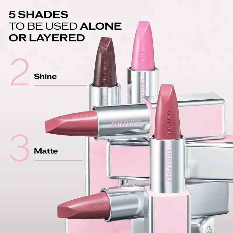 Shiseido Technosatin Pink ruj satinat culoare 02 Sparkling Pink 3.3 g