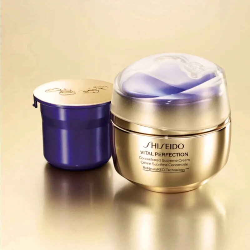 Shiseido Vital Perfection Concentrated Supreme Cream Crema de restaurare pentru a reduce ridurile Refil 50 ml