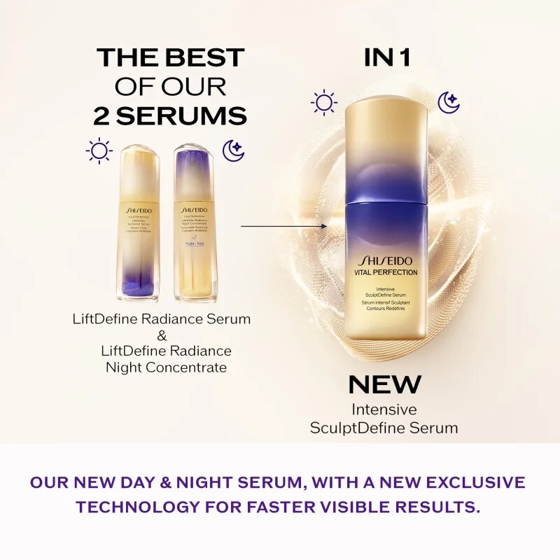 Shiseido Vital Perfection Intensive SculptDefine Serum Ser lifting pentru fermitatea contururilor feței 40 ml