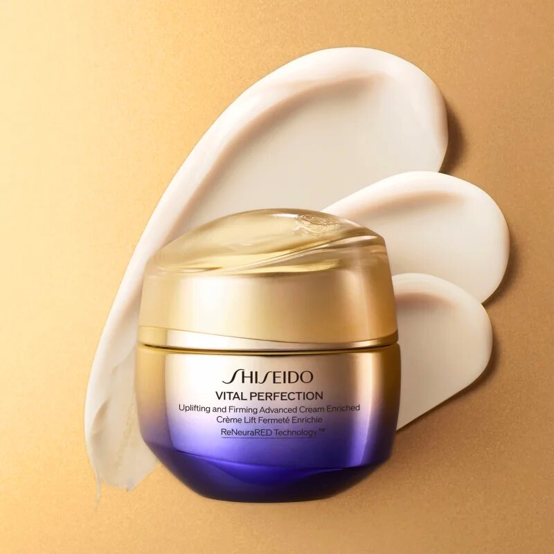 Shiseido Vital Perfection Uplifting & Firming Advanced Cream Enriched cremă pentru fermitate de zi și de noapte pentru tenul uscat 75 ml