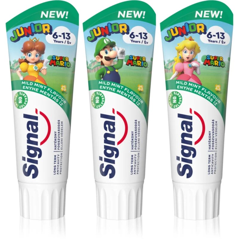 Signal Junior pasta de dinti pentru copii 6 - 13 - Super Mario 75 ml