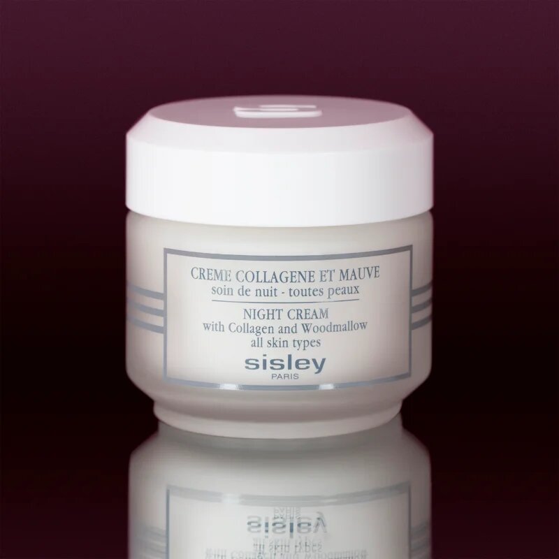 Sisley Night Cream with Collagen and Woodmallow crema de noapte pentru fermitate cu colagen 50 ml