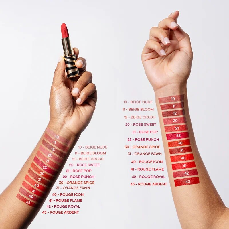 Sisley Phyto Rouge Velvet ruj protector cu efect matifiant culoare 41 Rouge Flame 3 g