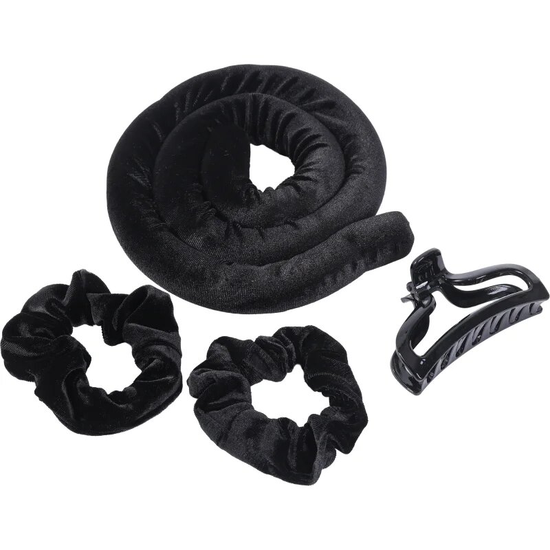 Sister Young LISA set pentru ondularea părului Black 4 buc