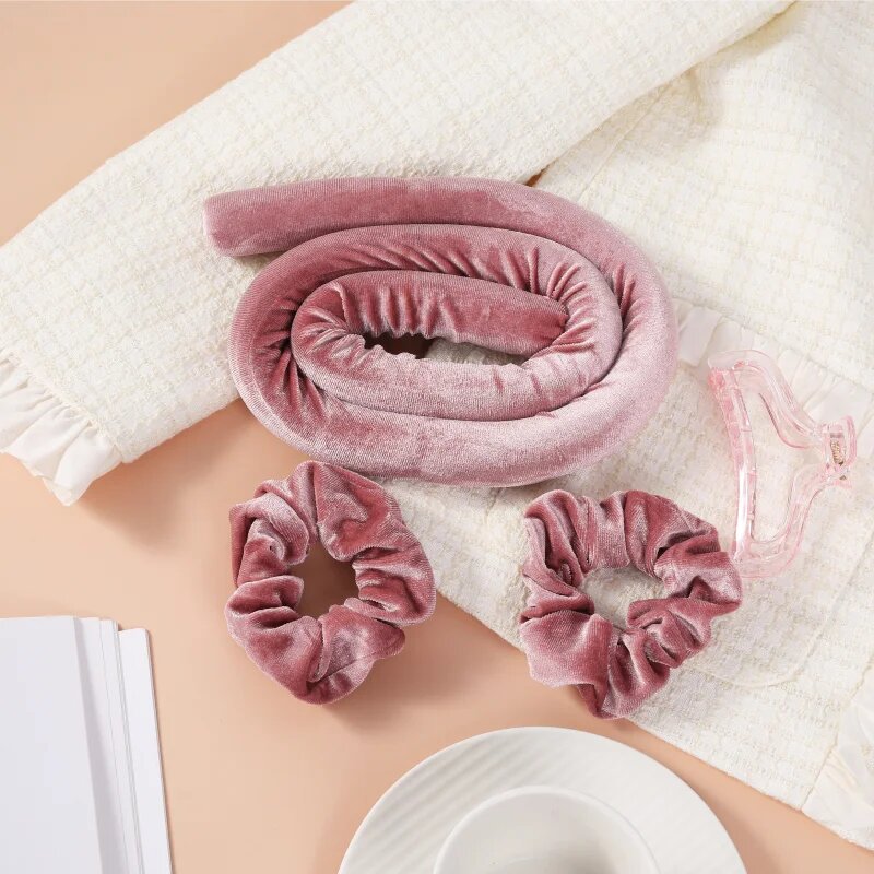 Sister Young LISA set pentru ondularea părului Pink 4 buc