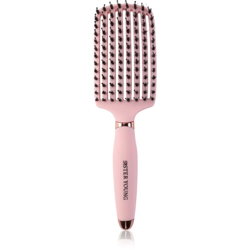 Sister Young OVIA perie de tip paletă pentru păr Pink BV 1 buc