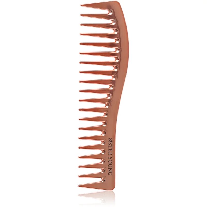 Sister Young ZURI pieptene pentru păr Gold Rose 1 buc