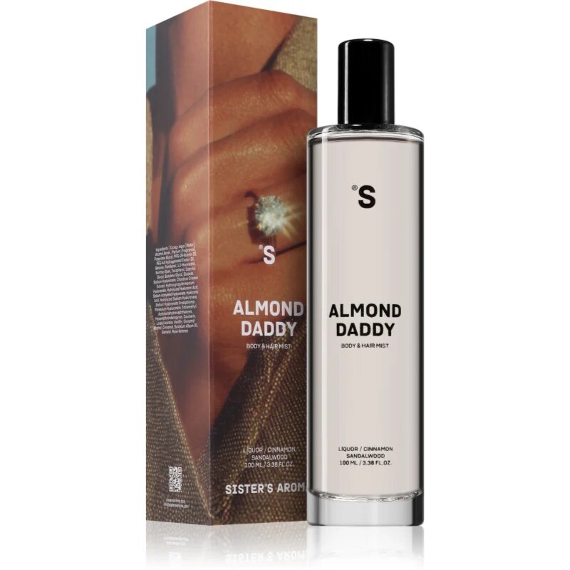 Sister's Aroma Almond Daddy Body & Hair Mist brumă parfumată pentru corp si par pentru femei 100 ml
