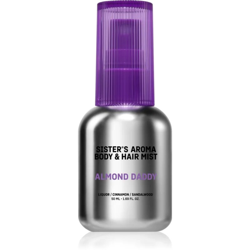 Sister's Aroma Almond Daddy Body & Hair Mist brumă parfumată pentru corp si par pentru femei 50 ml