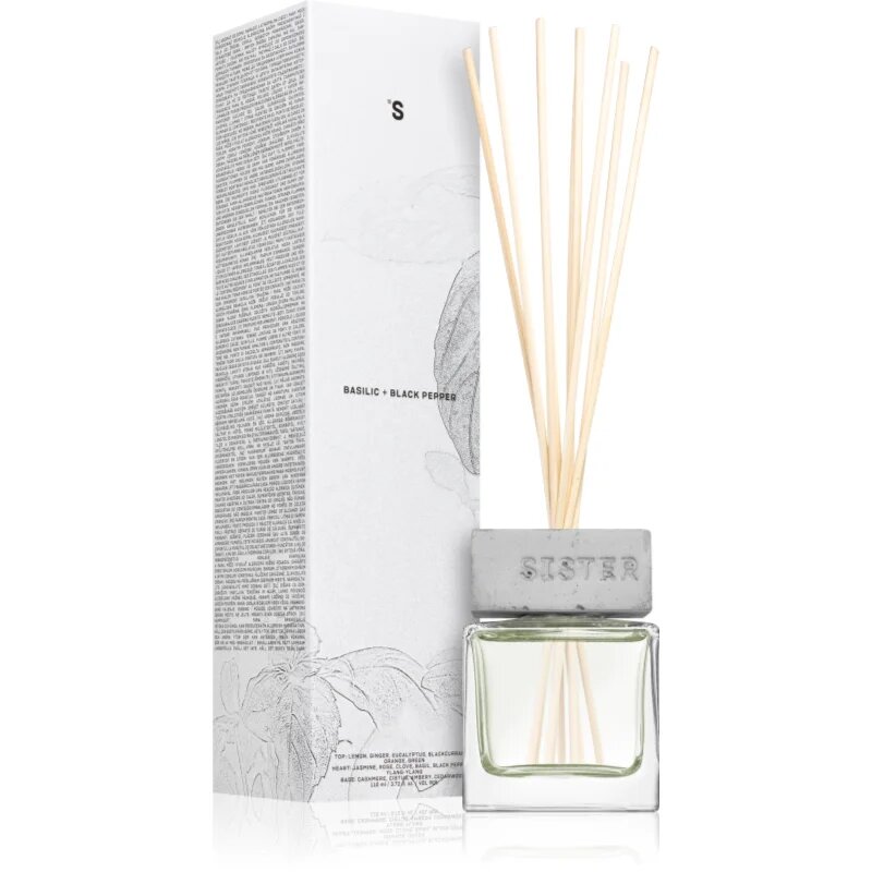 Sister's Aroma Basilic + Black Pepper difuzor de aroma 110 ml