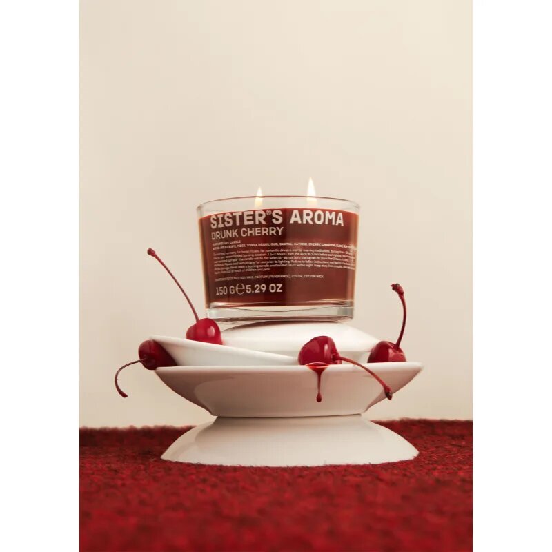 Sister's Aroma Drunk Cherry lumânare parfumată 150 g