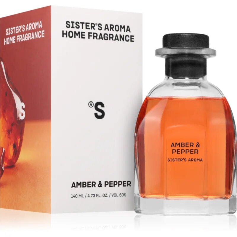 Sister's Aroma Home Fragrance Amber and Pepper difuzor de aroma 140 ml