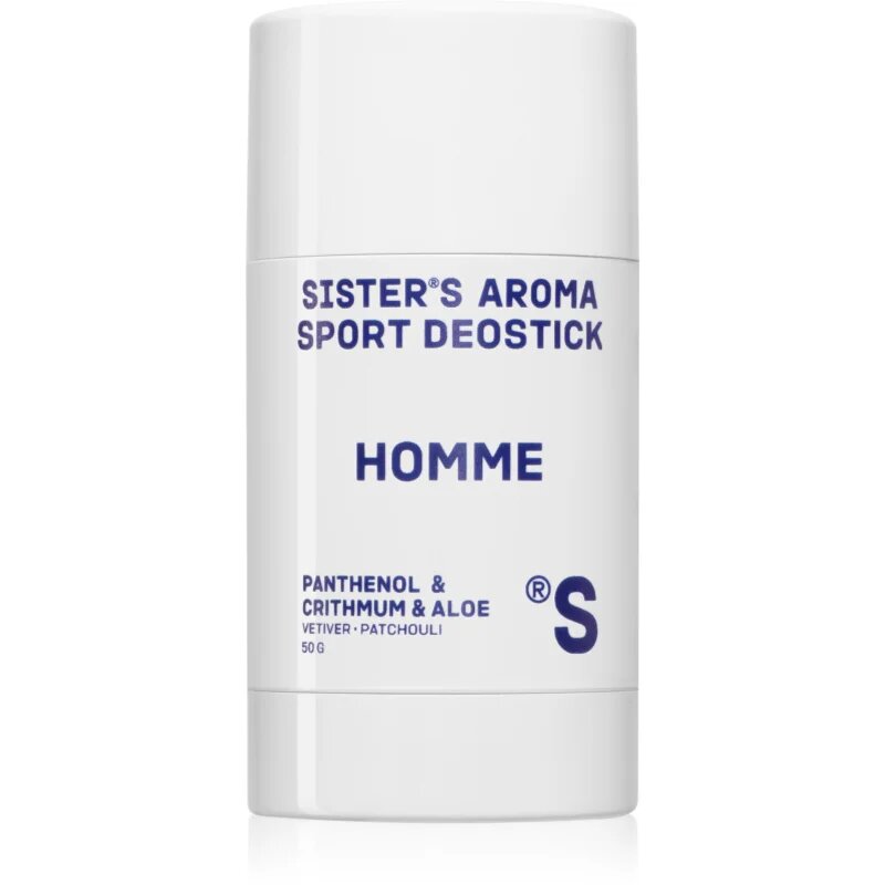 Sister's Aroma Homme Sport Deostick deodorant stick impotriva mirosului si transpiratiei pentru bărbați 50 g