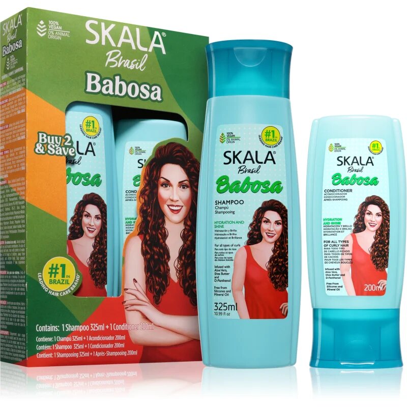 Skala Babosa set nutritie si hidratare pentru par uscat
