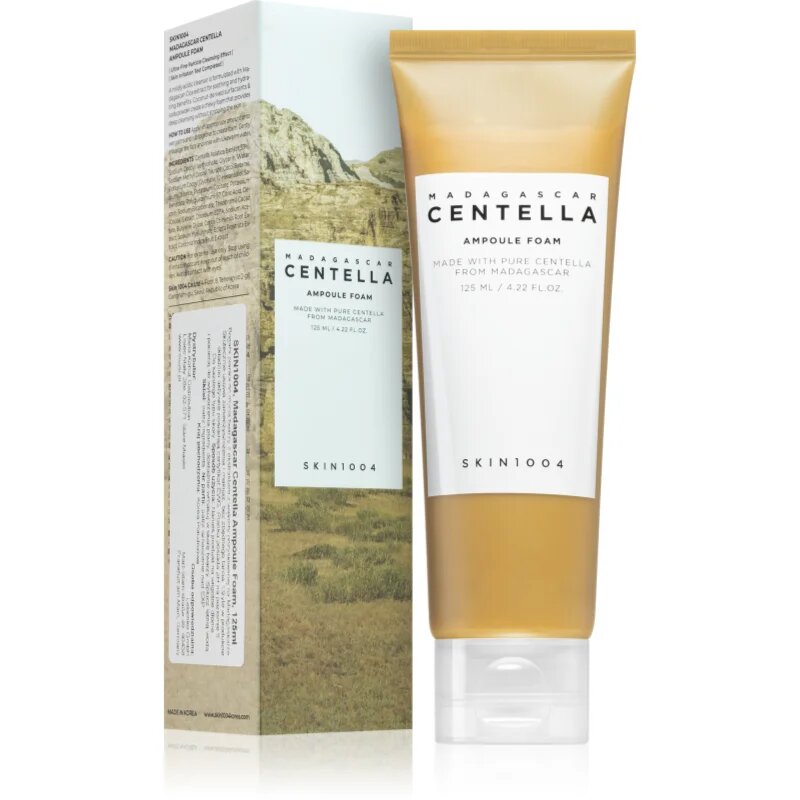 SKIN1004 Madagascar Centella Ampoule Foam spuma demachianta cu o textura cremoasa pentru piele sensibilă 125 ml