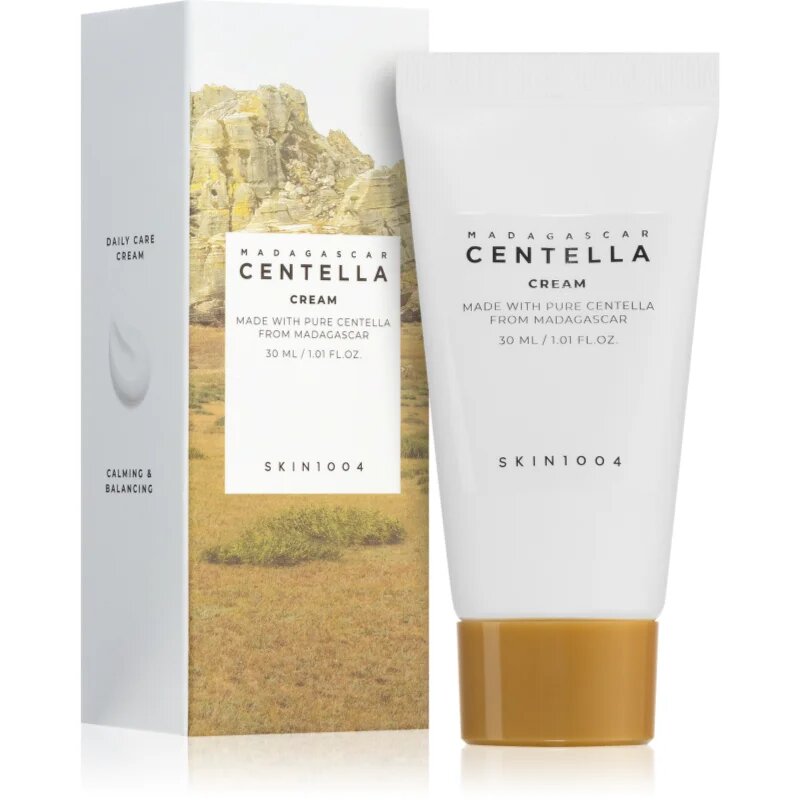 SKIN1004 Madagascar Centella Cream crema calmanta impotriva luminii pentru piele sensibila si iritabila 30 ml