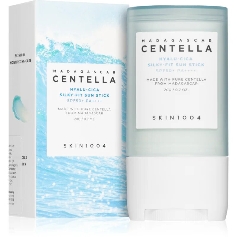 SKIN1004 Madagascar Centella Hyalu-Cica Silky-Fit Sun Stick stick hidratant protector SPF 50+ 20 g