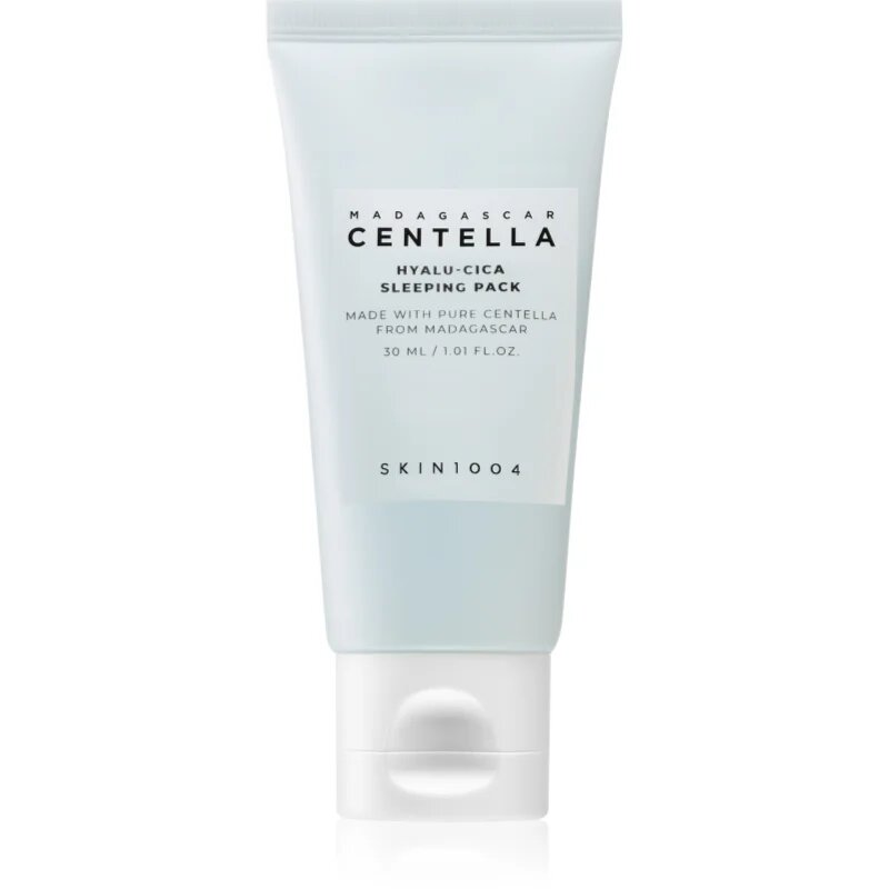 SKIN1004 Madagascar Centella Hyalu-Cica Sleeping Pack mască de noapte hidratantă pentru un ten perfect pentru protectia tenului 30 ml