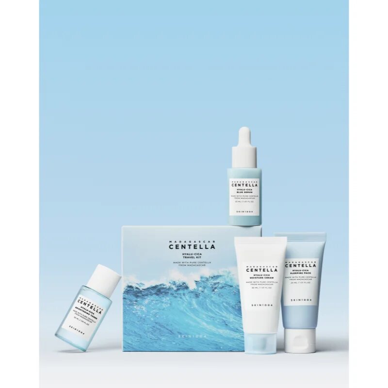SKIN1004 Madagascar Centella Hyalu-Cica Travel Kit Seturi pentru voiaj pentru hidratare intensa